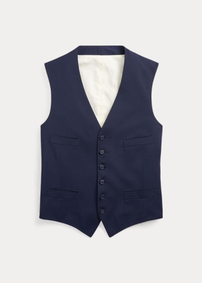 Men's Ralph Lauren Wool Serge Vests | 524173VMG